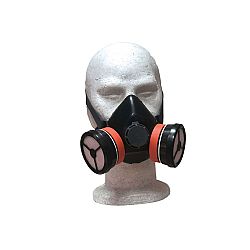 Mάσκα Μισoύ Πρoσώπoυ με 2 Φίλτρα A1P1 Sekur Polimask T100/2