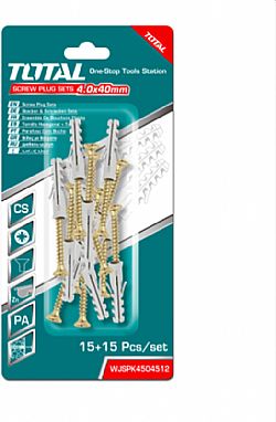 Total Βίδα 4 x 40mm 15τμχ (WJSPK4504512)